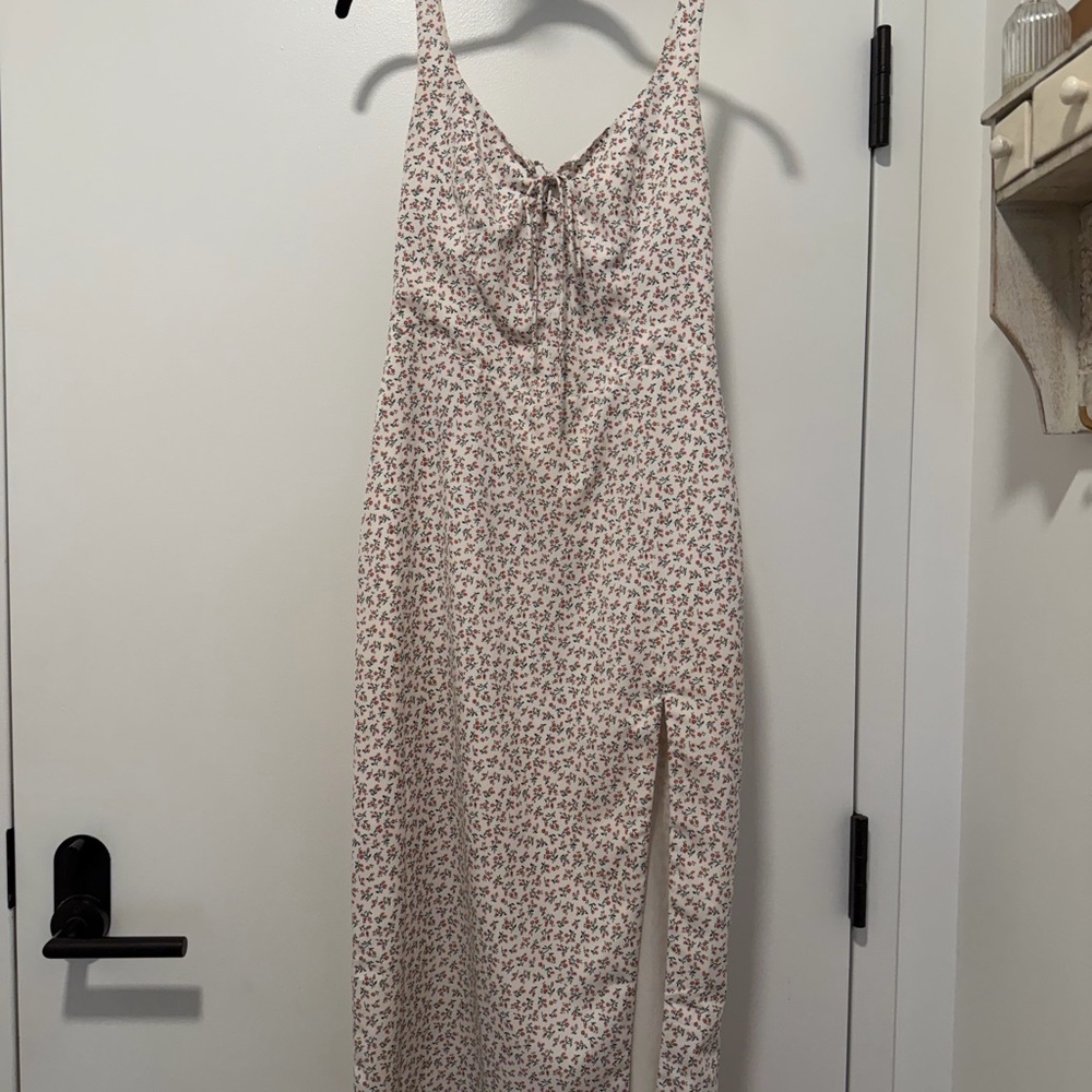 Abercrombie & Fitch Tie Front Floral Midi Dress - Picture 4 of 5